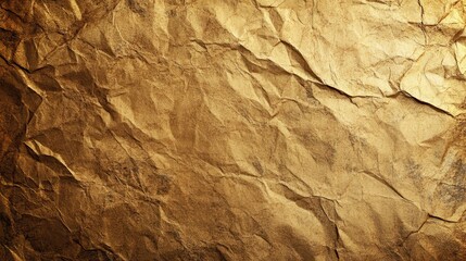 Fototapeta premium Crumpled brown paper texture background (88)