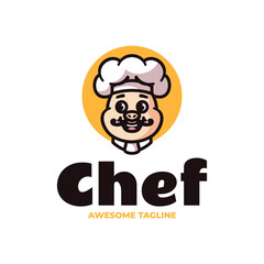 Chef Simple Mascot Logo