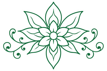 black and white flower