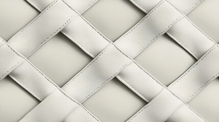 White Leather Woven Pattern Background Texture