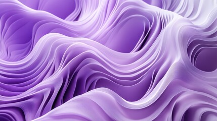Obraz premium Abstract purple and white wavy background with flowing lines and smooth gradient