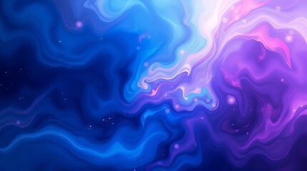 Obraz premium A high-resolution abstract background image featuring swirling nebulae in vibrant blues, purples, and pinks, rendered in a digital painting style with a focus on smooth gradient (5).