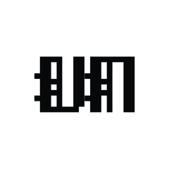 VN monogram logo design letter text name symbol monochrome logotype alphabet character simple logo