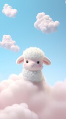 Baby sheep animal livestock outdoors.