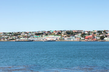 Obraz premium The capital of the Falkland Islands, Port Stanley,