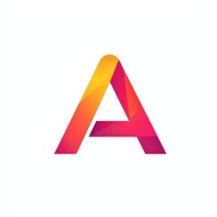 Letter A icon logo illustration isolated on white background