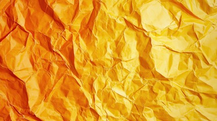 Crumpled orange paper texture background design (3)