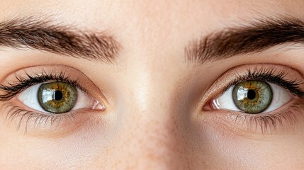 Fototapeta premium Eyebrow fashion style design concept. Minimalist Eyebrow Fashion with Ultra Thin Lines and Natural Elegance