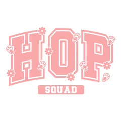 Fun Easter typography design featuring 