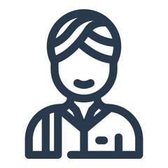 Indian Man in Traditional Attire Representing Cultural Heritage