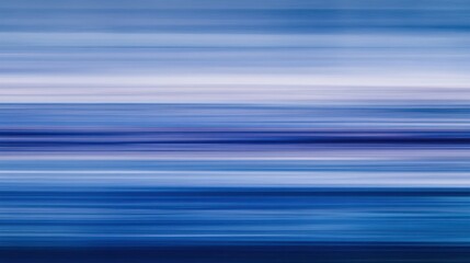 Blurred blue abstract background with horizontal lines giving an impression of movement, ideal for technology or speed related concepts