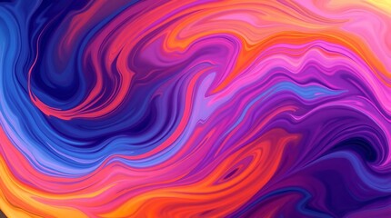 Obraz premium High-resolution abstract background image featuring vibrant swirling colors of deep blues, fiery oranges, and soft pinks creating a dynamic and energetic composition, rendered in a .