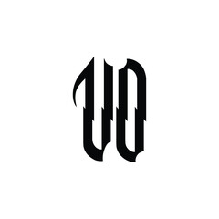 VO monogram logo design letter text name symbol monochrome logotype alphabet character simple logo