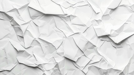 Obraz premium Crumpled white paper texture background (22)