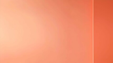 Fototapeta premium Soft Peach Orange Gradient Background With Subtle Line