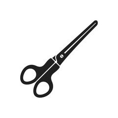 Scissor icon in flat style. Cutting hair equipment vector illustration on isolated background. Hairdressing sign business concept.