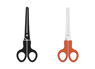Scissor icon in flat style. Cutting hair equipment vector illustration on isolated background. Hairdressing sign business concept.