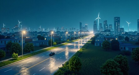 Smart City with Solar Streetlights &ndash; Sustainable Urban Future