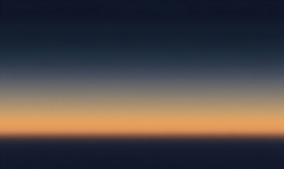 Fototapeta premium Serene sunset over calm waters, exhibiting a gradient of deep blue to warm orange hues. Perfect for backgrounds or design projects needing a tranquil mood.