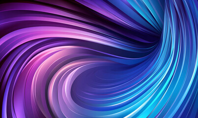 Obraz premium Abstract swirling vortex of vibrant purple and blue hues, creating a dynamic and energetic visual. Perfect for backgrounds, design elements, or tech visuals.