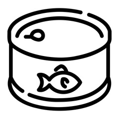 canned food Line Icon