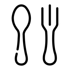 Fototapeta premium cutlery Line Icon