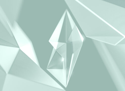 Geometric Light Teal Color Shapes and Patterns Abstract Background for Bold Designs