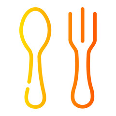 cutlery Line Gradient Icon