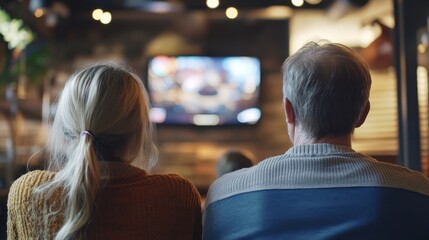 Rear View Of An People Playing Video Games, 