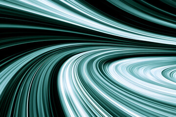 Abstract teal and black swirling lines background, perfect for website banners, presentations, or design projects.  Offers a dynamic, futuristic feel.