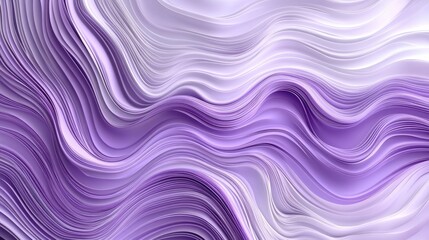 Fototapeta premium Abstract purple and white wavy background with flowing lines and smooth gradient