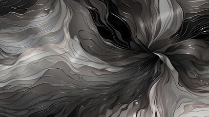 Velvet Black & Platinum Gradient Elegance