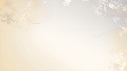 Gold Gradient with Silver Accents abstract background with snowflakes