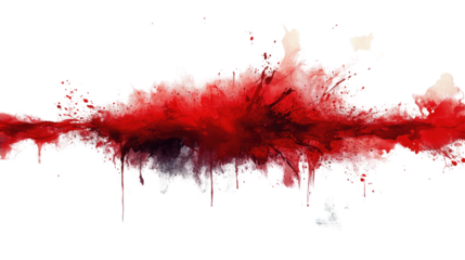 Explosive Artistry: A vibrant display of dynamic energy is unleashed, as a striking cascade of fiery red powder explodes in a photorealistic display of color and movement, igniting a sense of passion.