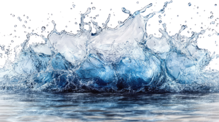Water's Dynamic Dance: A frozen moment captures the raw, fluid beauty of water as it explodes upward.