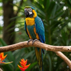 blue and gold macaw