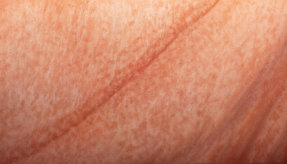 Fototapeta premium Organic Pinkish-Orange Surface with Diagonal Marking [with copy space]