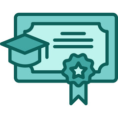 Educational Certificate solid icon