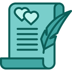 Marriage Certificate solid icon