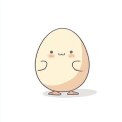 Cute Pixelated Egg Character