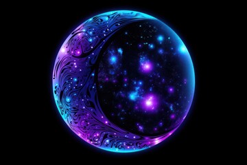 Obraz premium Moon Night sky night astronomy universe.