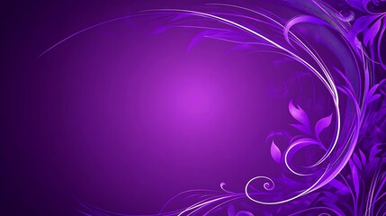 Abstract Purple Floral Design Background Image