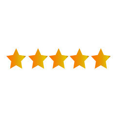 Gold Star  stars customer product rating review silhouette icon design template