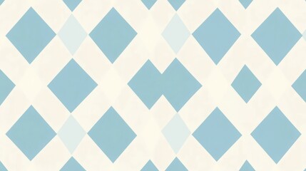 Seamless diagonal diamond Oktoberfest pattern in light blue and white 