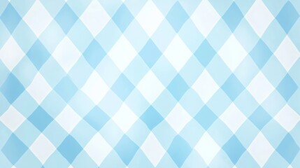 Seamless diagonal diamond Oktoberfest pattern in light blue and white 