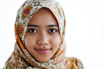 Ramadan Mubarak Muslim Woman in Hijab Posing for Photo, Holy Month of Islamic Festival.Fictional Character Created By Generative AI