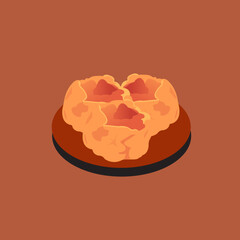 Vector Dumplings Illustration Dim Sum in Cartoon Style