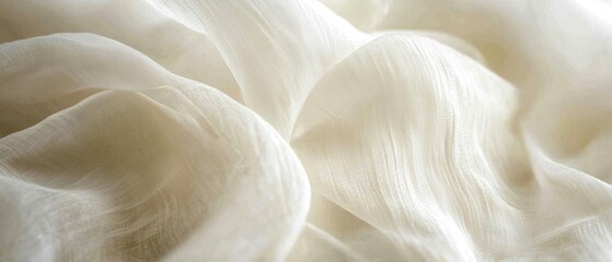 White sheer fabric texture for backgrounds, drapery, and fashion design, soft lightweight material for photography and textile projects.