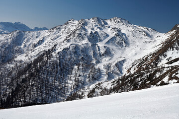 ski resort in the alps San Martino Di Castrozza