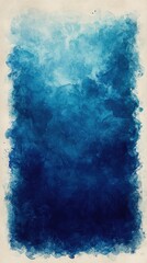 Abstract blue watercolor background with soft textures, suitable for artistic and design projects